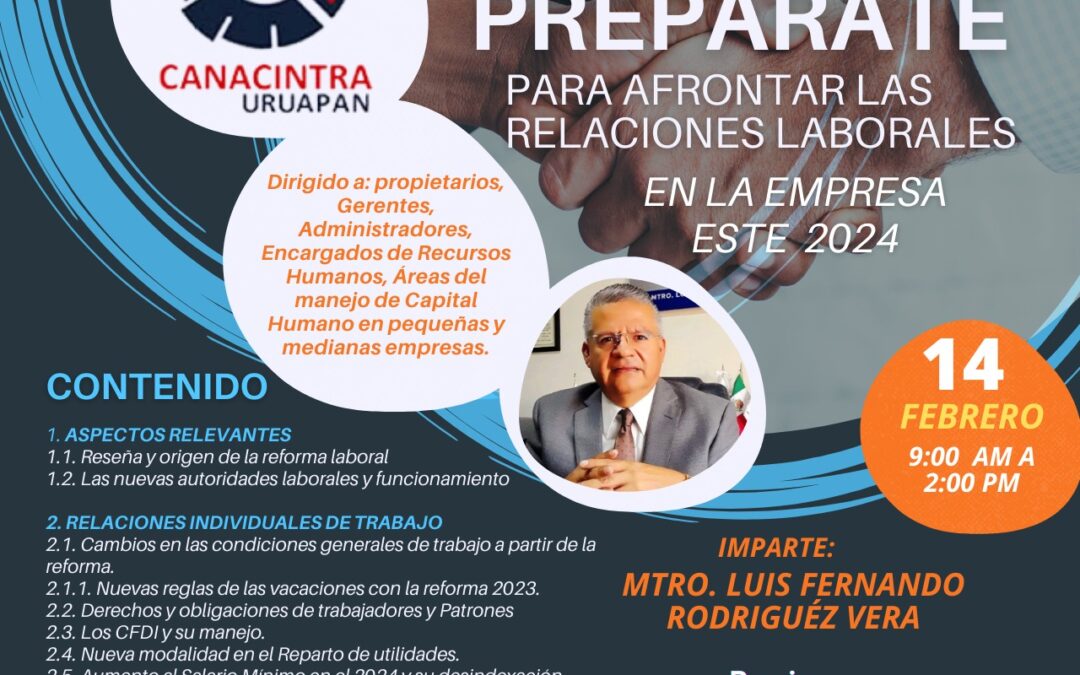 Seminario de Actualización Laboral 2024: Prepárate para las Nuevas Relaciones Laborales en la Empresa